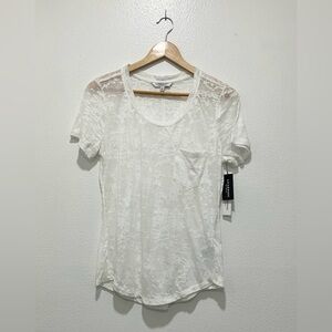 NWT - Liverpool White Burnout Tee - M